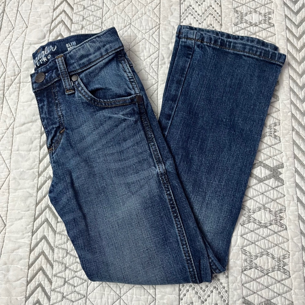 Wrangler Retro Bootcut Jeans Adjustable Waist Size 8 Slim Rodeo Western Cowgirl